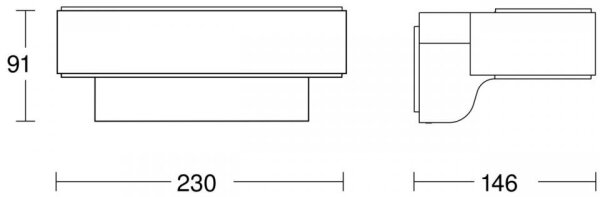 STEINEL 87562 -LED Utomhus vägglampa med sensor L 810 SC LED/9,8W/230V