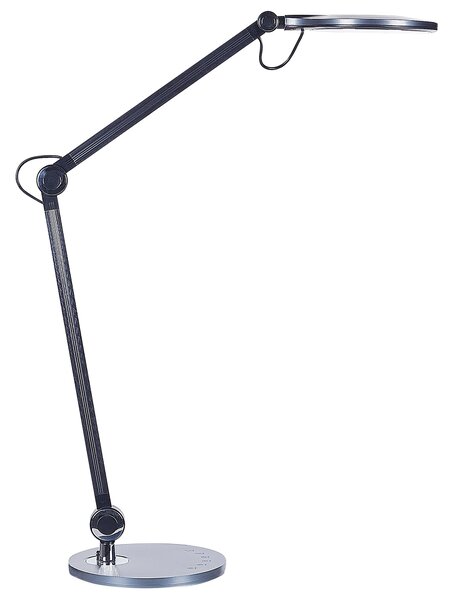Skrivbord LED Lampa Metall Aluminium Svart med Bas Dubbel Dimning Touch-knapp Ljus Kontor Arbetsrum Modern Beliani