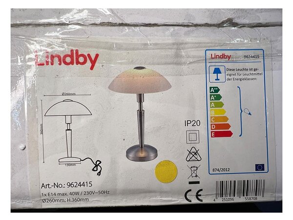 Lindby - Dimbar touch bordslampa TIBBY 1xE14/40W/230V