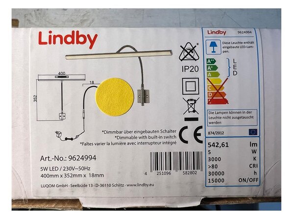 Lindby - LED Dimbar vägglampa NAVINA LED/5W/230V