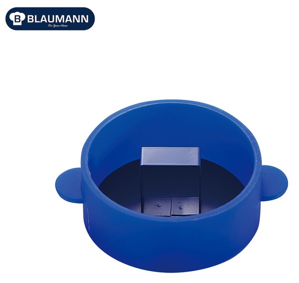 Blaumann BL-1196: Konditorivaror med tryckare i rostfritt stål blå