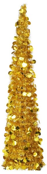 Pop-up plastgran guld 150 cm PET