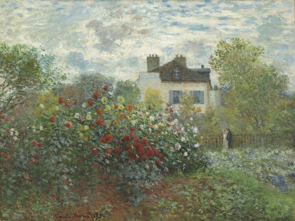 Bildreproduktion The Artist's Garden in Argenteuil (1873), Claude Monet