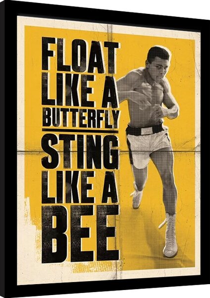 Canvastavla Muhammad Ali - Float Like a Butterfly