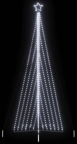 Julgransbelysning 789 LEDs kallvit 480 cm