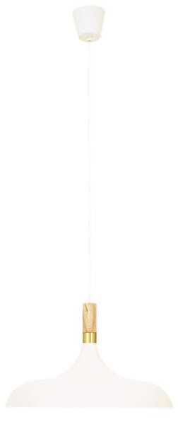 Aneta Lighting SENSE taklampa 45 cm, vit/trä/matt mässing