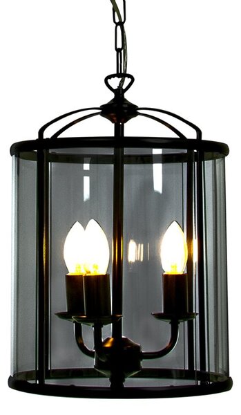 Aneta Lighting Budgie taklampa 3-l 28cm stor svart-rökfärgad
