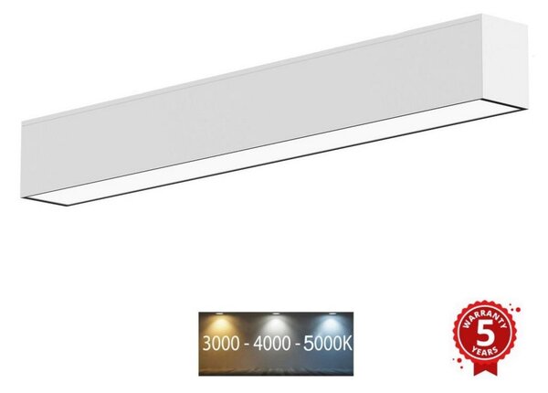 Sinclair LSM 24-40CCT - LED taklampa LSM LED/40W/230V 120 cm silver
