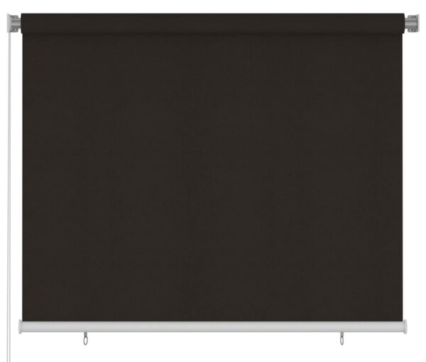 Rullgardin utomhus 180x140 cm brun HDPE