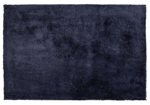 Trasmatta Blå Bomull Polyesterblandning 200 x 300 cm Fluffig Tät lugg Beliani