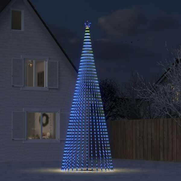 Julgranskon 1544 LEDs blå 500 cm