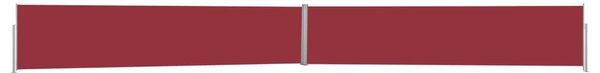 Infällbar sidomarkis 140x1200 cm röd