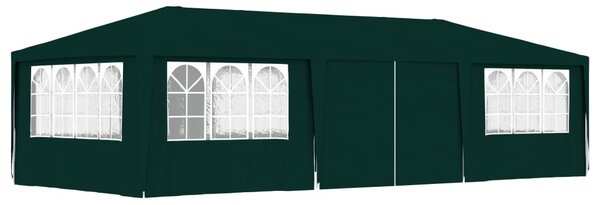 Professionellt partytält med väggar 4x9 m grön 90 g/m²
