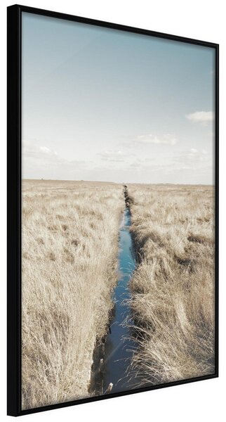 Inramad Poster / Tavla - Drainage Ditch - 20x30 Svart ram