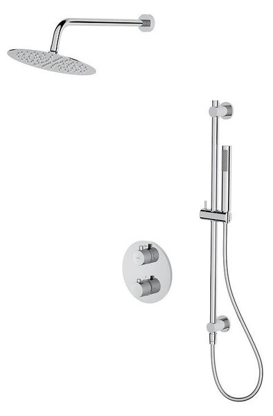 Cersanit S952-032-Dusch set med termostatisk dold kran ZEN skinande krom