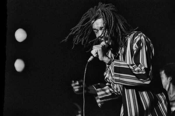 Fotografi Peter Tosh in concert/Roma, 1980