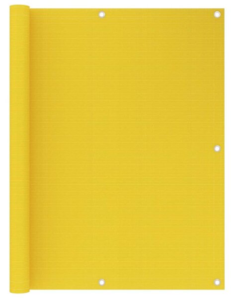 Balkongskärm gul 120x300 cm HDPE