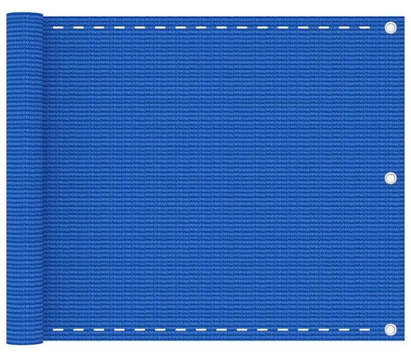Balkongskärm blå 75x300 cm HDPE