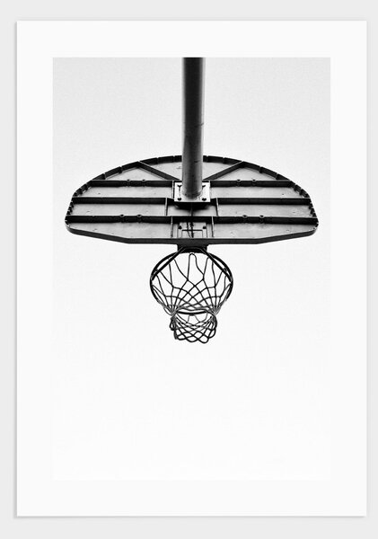 Basketball hoop poster - 21x30