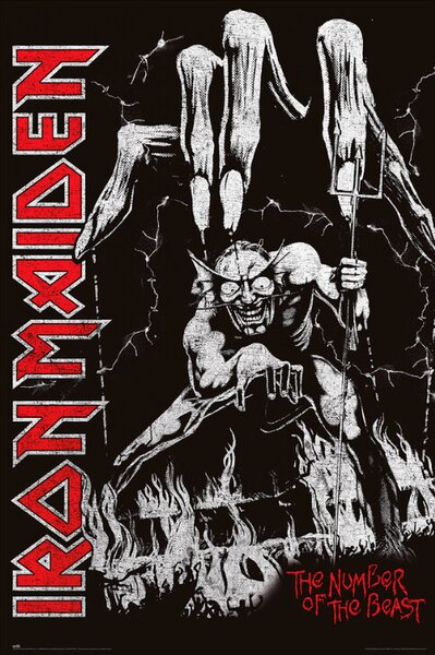 Poster, Affisch Iron Maiden - Number of Beast