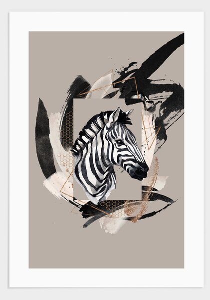 Zebra poster - 30x40