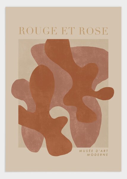 Rouge et rose poster - 30x40