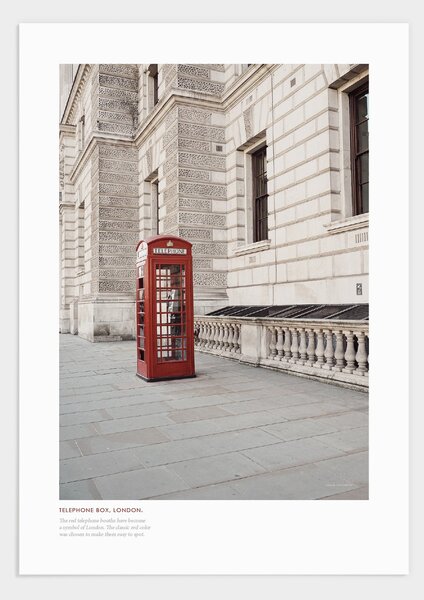 London telephone box poster - 21x30
