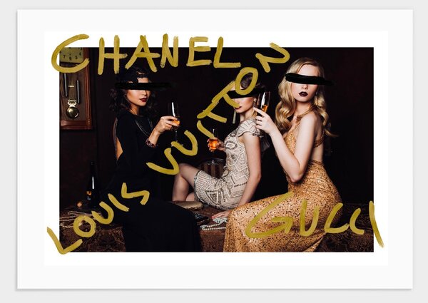 Chanel vuitton gucci poster - 30x40