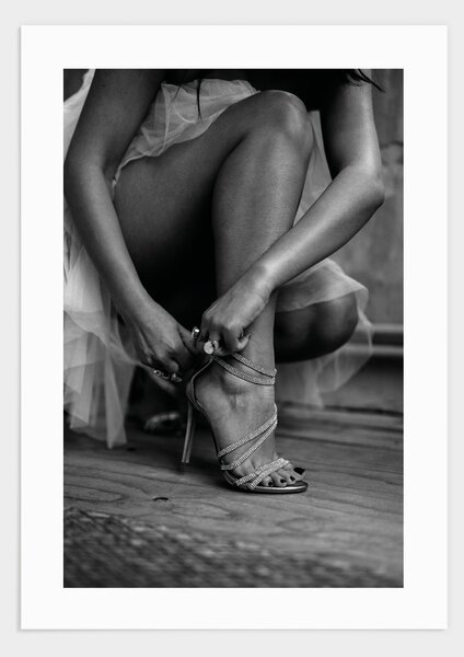 High heels on poster - 21x30