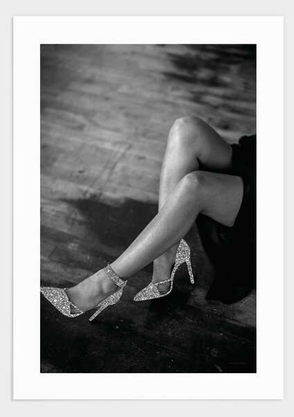 Glitter heels poster - 21x30