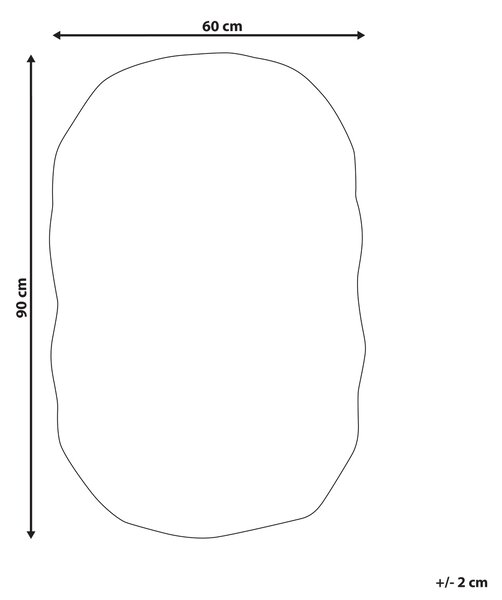 Badrumsmatta Grå Bomull 60 x 90 cm blommigt mönster asymmetrisk modern Beliani