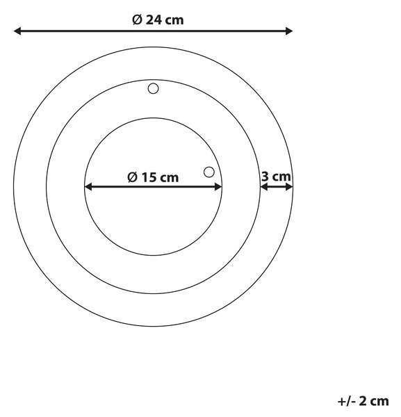 Väggklocka Svart och Vit Stål Metall ⌀ 30 cm Modern Minimalistisk Design utan Siffror Vardagsrumsinredning Beliani