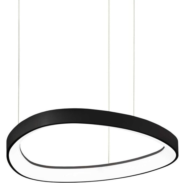 Ideal Lux - LED ljuskrona med textilsladd GEMINI LED/38W/230V diameter 42,5 cm svart