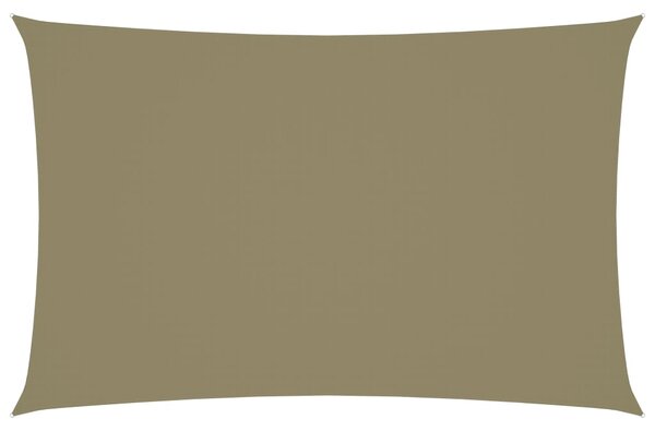 Solsegel oxfordtyg rektangulärt 2x5 m beige