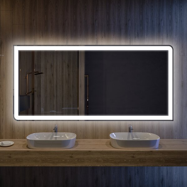 Spegel med LED-Belysning LED80
