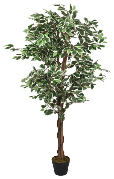 Konstväxt fikusträd 756 blad 150 cm grön