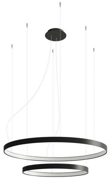 Thoro TH.212 - LED ljuskrona med upphängningsrem RIO LED/80W/230V CRI95 4000K svart