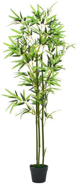 Konstväxt bambu med kruka 150 cm grön