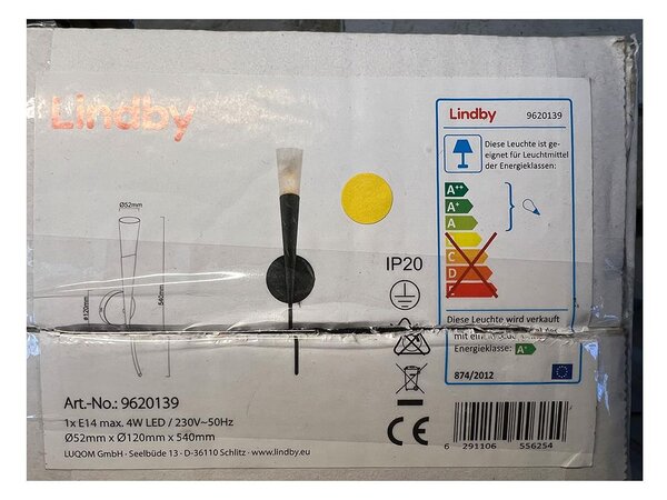 Lindby - Vägglampa SANDER 1xE14/4W/230V