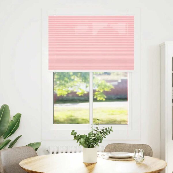 Plisserad persienn rosa 85x150 cm tyg bredd 84,4 cm polyester