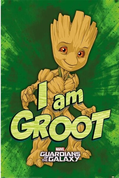 Poster, Affisch Guardians of the Galaxy - I am Groot
