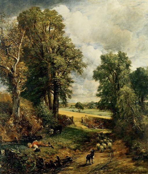 Bildreproduktion The Cornfield, 1826, John Constable
