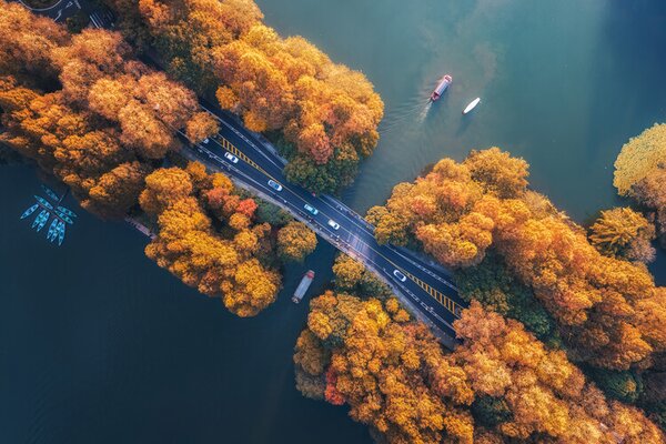 Fotografi Autumn Dye Yang Gongdi, Yuan Cui