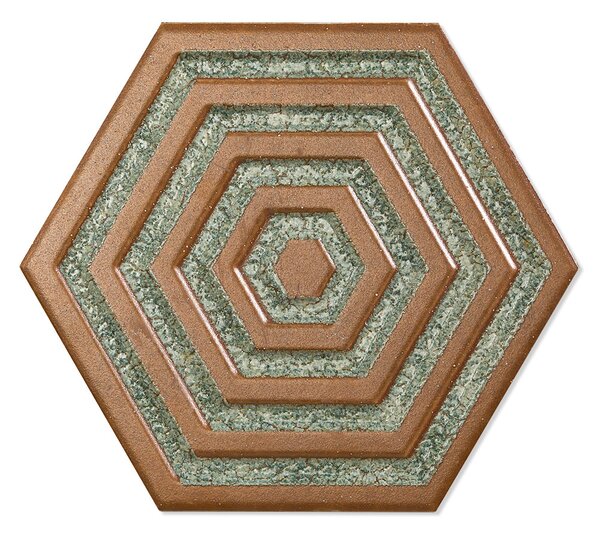 Hexagon Klinker Alissa Brons Blank 20x23 cm