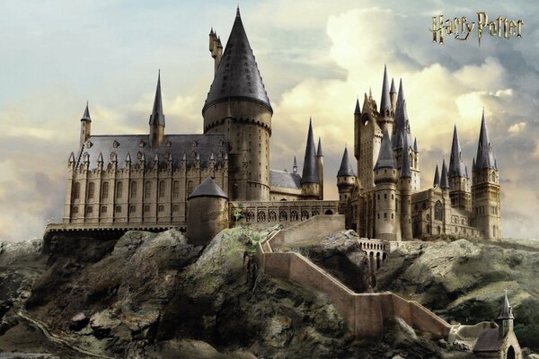 Konsttryck Harry Potter - Hogwarts, (40 x 26.7 cm)