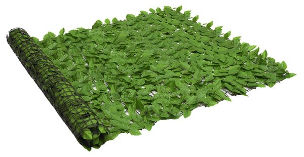 Balkongskärm gröna blad 200x150 cm