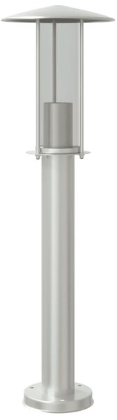 Utomhusgolvlampa silver 60 cm rostfritt stål