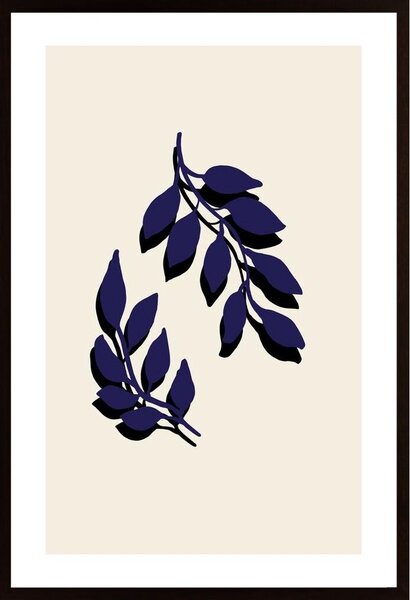 Blue Twigs Poster