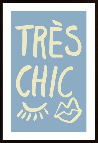 Traus Chic Blue Poster