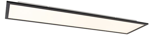 Taklampa svart 120 cm inkl. LED med fjärrkontroll - Liv